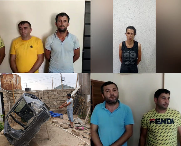 Bakıda avtomobili qaçırıb hissələrə ayıran dəstə saxlanıldı - VİDEO