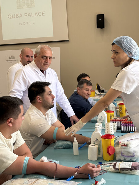 Qan ver, yaşat: Quba Palace Hotel-dən humanitar təşəbbüs - FOTOLAR