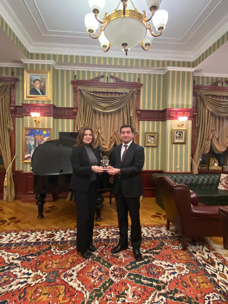 Hikmət Hacıyev İsrail XİN-in yüksək səviyyəli rəsmiləri ilə görüşdü - FOTO