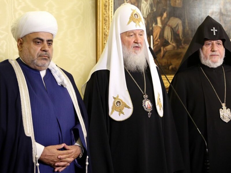 Moskvada Azərbaycan, Rusiya və Ermənistan dini liderlərinin görüşü başladı