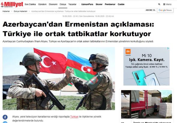 Türkiyə mediası Prezident İlham Əliyevin yerli televiziyalara müsahibəsindən yazır - FOTO