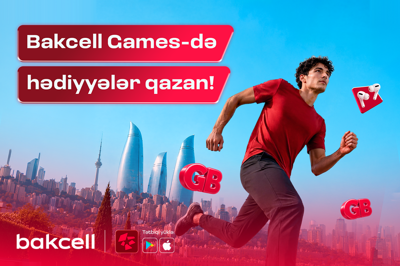 Bakcell tətbiqində AirPods və hər gün 1 GB internet qazan