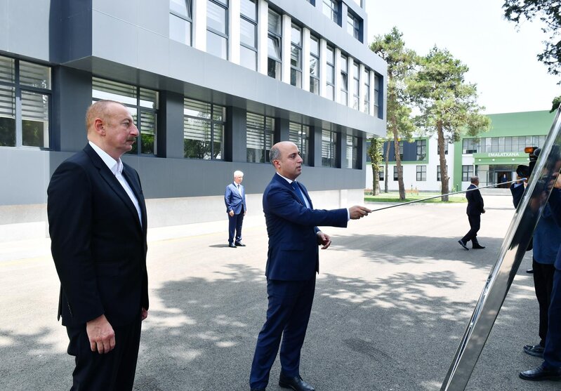 İlham Əliyev Cəlilabad Dövlət Peşə Təhsil Mərkəzinin açılışında iştirak edib - FOTOLAR
