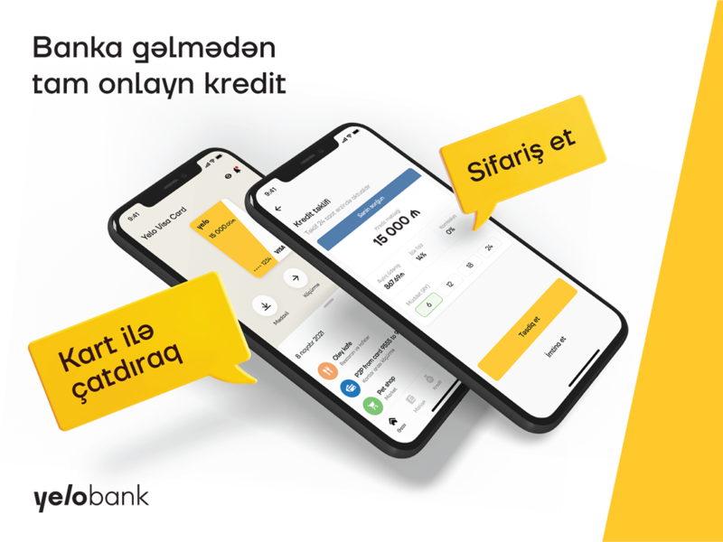 Yelo Bankdan krediti banka gəlmədən al