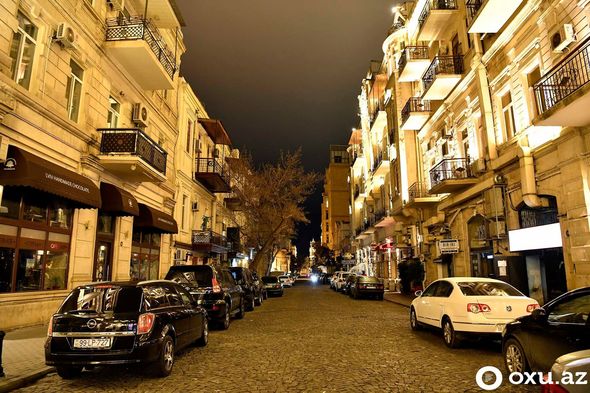 Xüsusi rejim qərarından sonra səssiz Bakı gecəsi - FOTOREPORTAJ