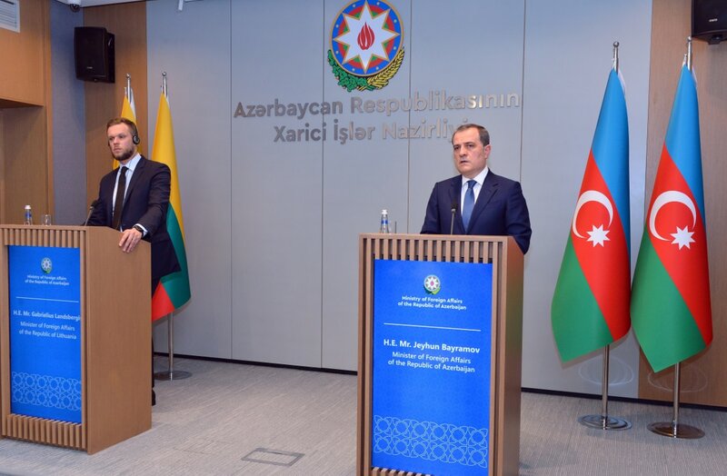 Azərbaycan və Litva XİN başçılarının geniş tərkibdə görüşü keçirilib - YENİLƏNİB + FOTO/VİDEO