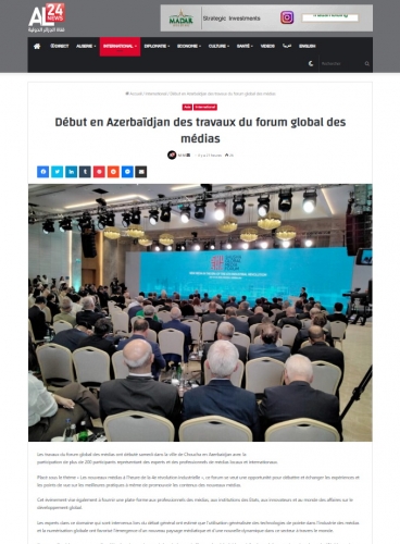 İlham Əliyevin Şuşa Media Forumundakı çıxışı dünya mediasının diqqət mərkəzində qalmaqda davam edir