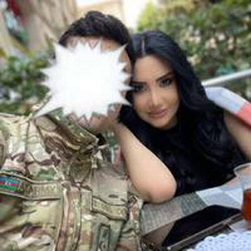 Nigar Şabanovanın hərbçi nişanlısı ilə FOTOSU