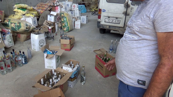 DİN-dən əməliyyat: Saxta spirtli içki hazırlayan şəbəkə ələ keçdi - FOTO - VİDEO