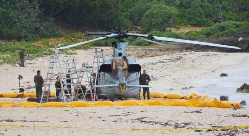 ABŞ ordusuna məxsus helikopter Yaponiyada qəza enişi etdi