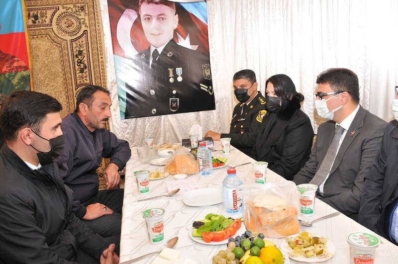 Abşeronda 4 şəhidin il mərasimi keçirildi - FOTOLAR