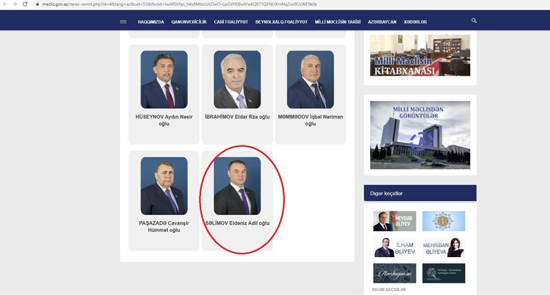 Həbsdə olan deputat Eldəniz Səlimov Milli Məclisdə - FOTOFAKT
