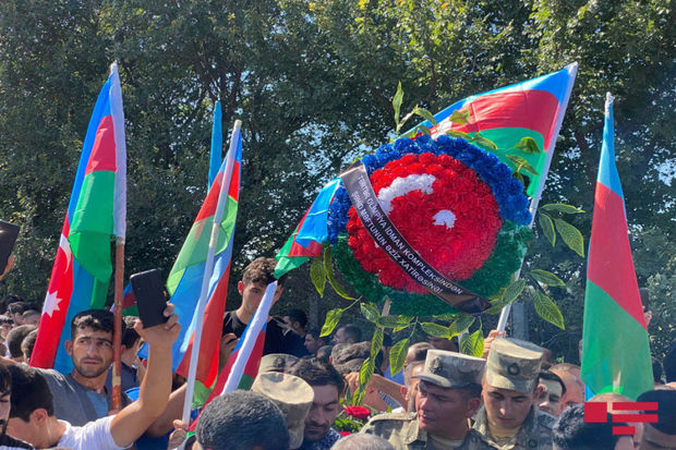 Şəhid Məftun Əhmədzadə Tərtərdə dəfn edilib – FOTO