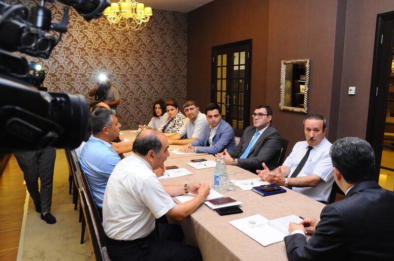 Naftalanda media nümayəndələri ilə görüş keçirildi - FOTOLAR