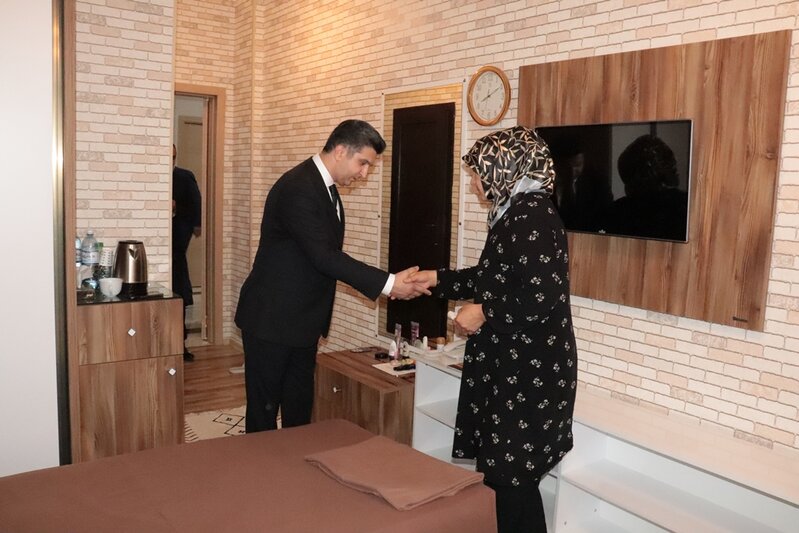 Abşeron rayonunun Şəhid ailələri və qaziləri Naftalanda müalicə olunur - FOTOLAR