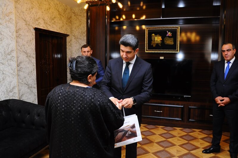Abşeron rayonunun Şəhid ailələri və qaziləri Naftalanda müalicə olunur - FOTOLAR