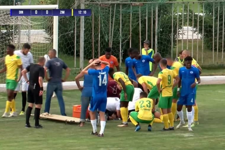 Moldova çempionatında qorxulu anlar - Futbolçu komaya düşdü - VİDEO