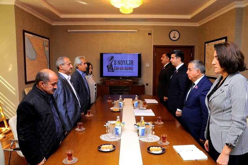 8 noyabr-Zəfər Günü ərəfəsində Vətən Müharibəsi şəhidlərinin ailə üzvləri ilə görüş keçirilib - FOTOLAR