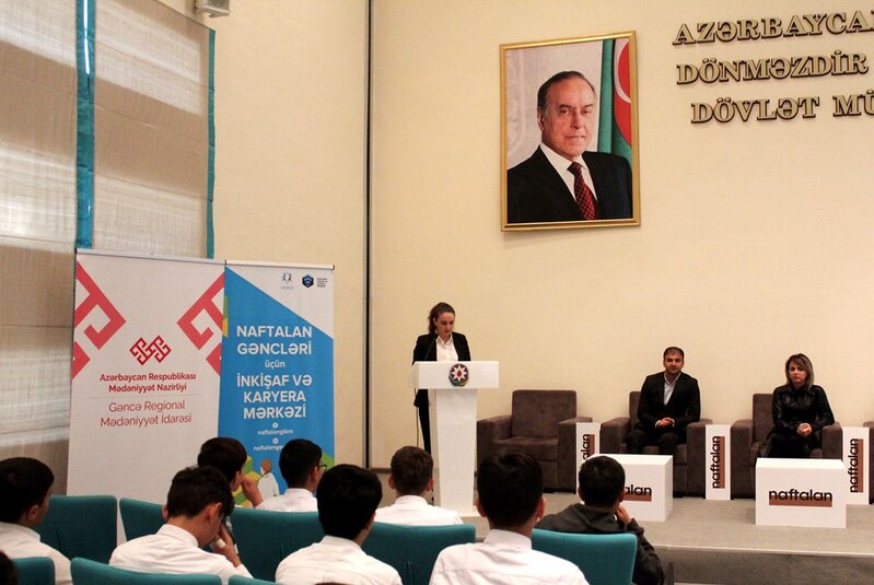 8 noyabr-Zəfər Günü ilə bağlı Naftalanda silsilə tədbirlər davam etdirilir - FOTOLAR