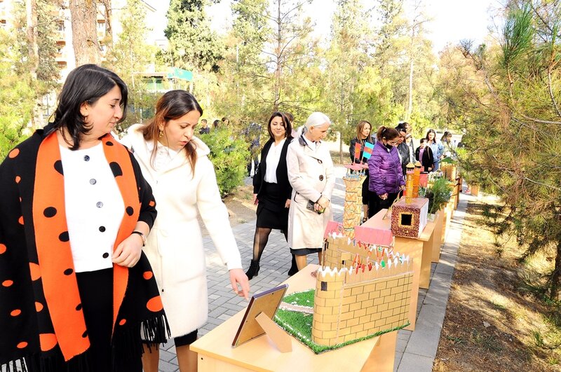 8 noyabr-Zəfər Günü ilə bağlı Naftalanda silsilə tədbirlər davam etdirilir - FOTOLAR