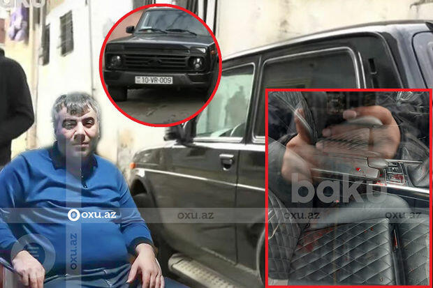 Rəşad Dağlının qətl törətdiyi avtomobilin görüntüləri - FOTO