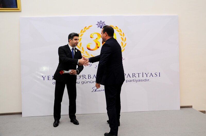 Naftalanda Yeni Azərbaycan Partiyasının təsis edilməsinin 30 illiyi qeyd edilib - FOTOLAR