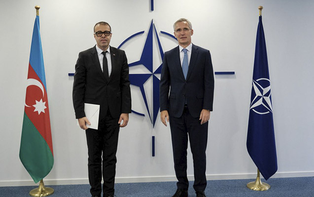 Stoltenberq Azərbaycanın NATO-dakı nümayəndəsinin etimadnaməsini qəbul etdi - FOTO