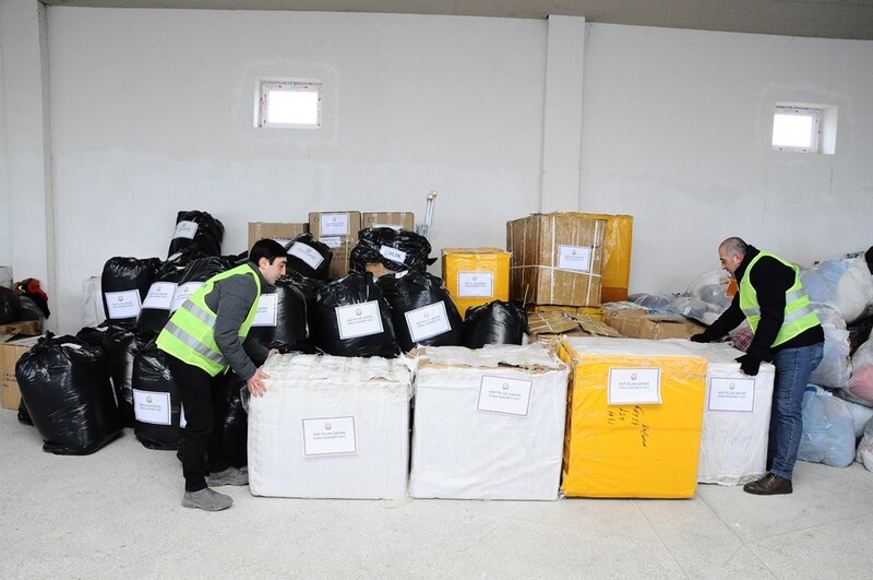 Naftalan Humanitar yardım kampaniyasına qoşuldu - FOTOLAR