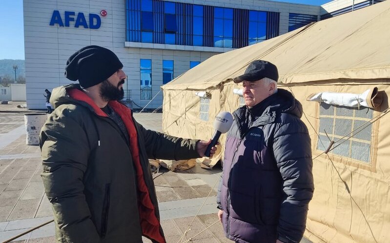 Nazir müavini: 'Azərbaycanın xilasediciləri Kahramanmaraşda 825 ədəd çadır qurub