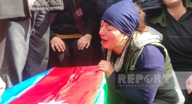 Şəhid Eşqin Hüseynov Tovuzda dəfn olunub - FOTOLAR