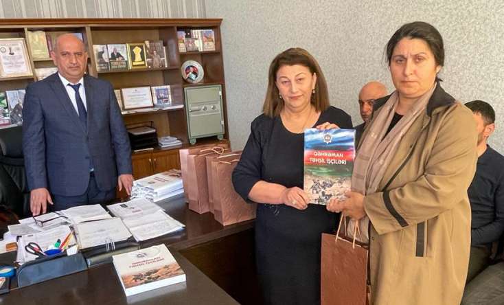 Ağdamda 'Qəhrəman təhsil işçiləri' kitabının təqdimatı olub - FOTO