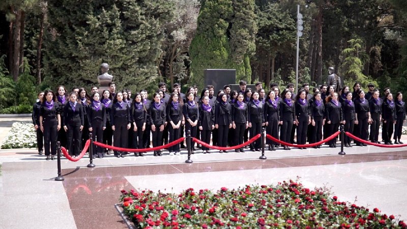 Texniki Universitetdə Müstəqillik Gününə həsr olunan fləşmob keçirilib - FOTOLAR