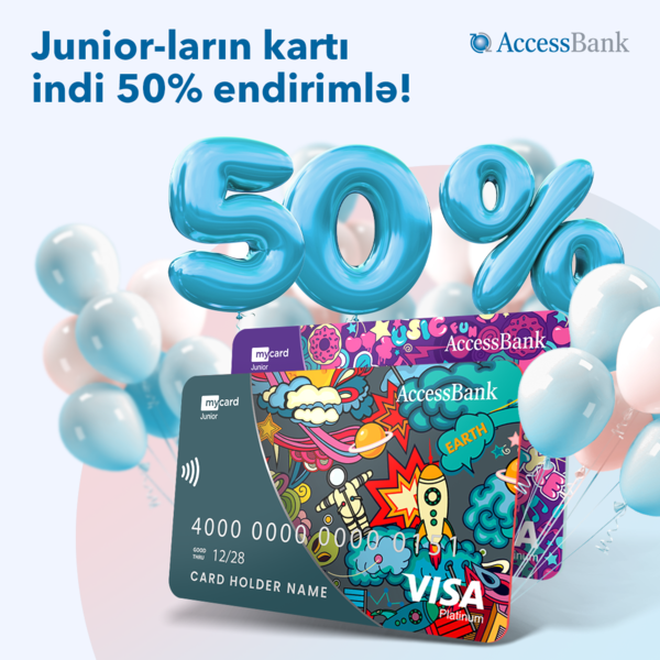 Uşaqlar günündə uşaqlar üçün kart 50% endirimlə