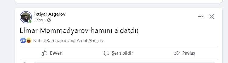 Elmar Məmmədyarov açıqlaması ilə gündəm oldu