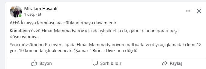 Elmar Məmmədyarov açıqlaması ilə gündəm oldu