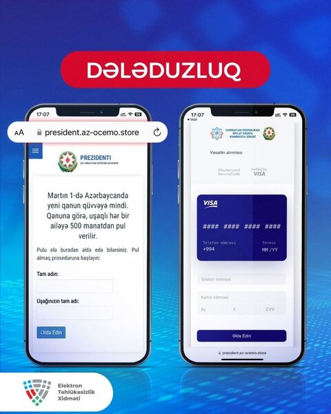 Sizə bu mesaj gəlsə, inanmayın! - FOTO