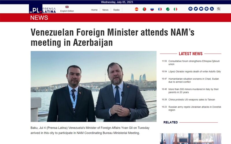 Bakıda keçirilən nazirlərin görüşü dünya mediasının diqqətində - FOTOLAR