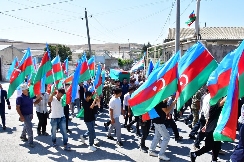 I Qarabağ Müharibəsi şəhidi Gülverdi Hüseynov Abşeron rayonunda dəfn edildi - Fotolar