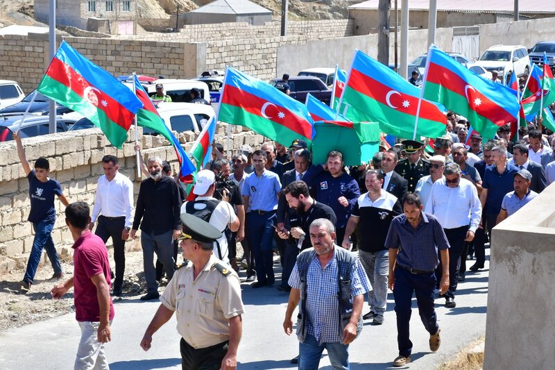 I Qarabağ Müharibəsi şəhidi Gülverdi Hüseynov Abşeron rayonunda dəfn edildi - Fotolar