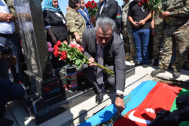 I Qarabağ Müharibəsi şəhidi Gülverdi Hüseynov Abşeron rayonunda dəfn edildi - Fotolar
