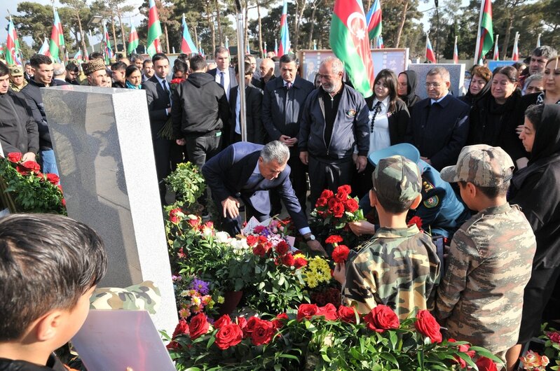 Abşeron rayonunda şəhidlərimizin anım günləri keçirilib - FOTOLAR