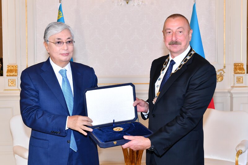 İlham Əliyev Qazaxıstanın 
