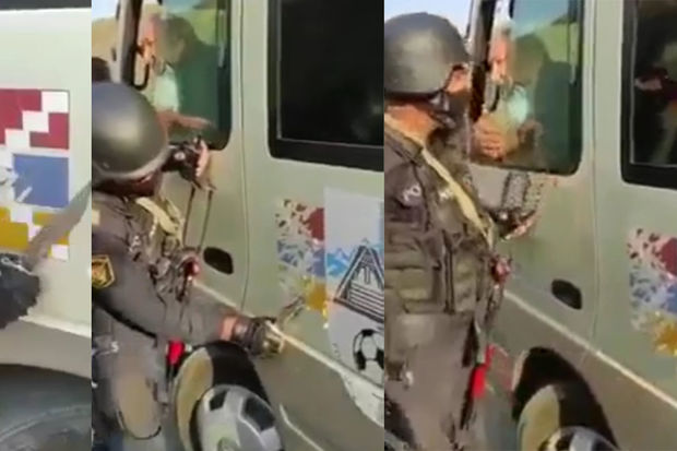 Azərbaycan polisi qondarma 
