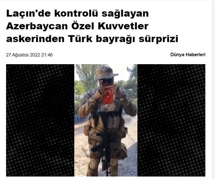 Laçından video paylaşan hərbçimiz Türkiyə mətbuatında gündəm oldu - FOTO - VİDEO