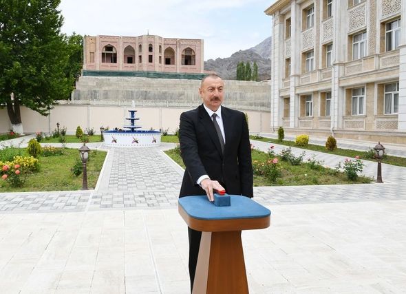 İlham Əliyev Ordubadın su təchizatı layihəsinin açılışında iştirak edib - YENİLƏNİB+FOTO