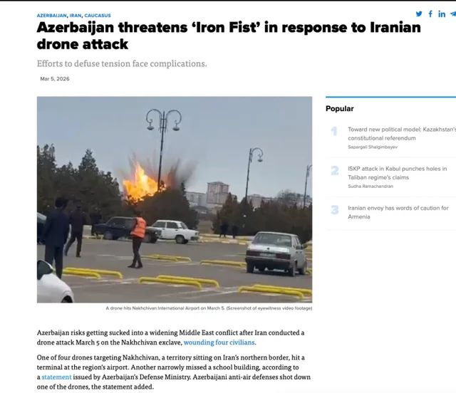 İlham Əliyevin İranın Azərbaycana dron hücumuna dair fikirləri dünya mediasının diqqət mərkəzindədir