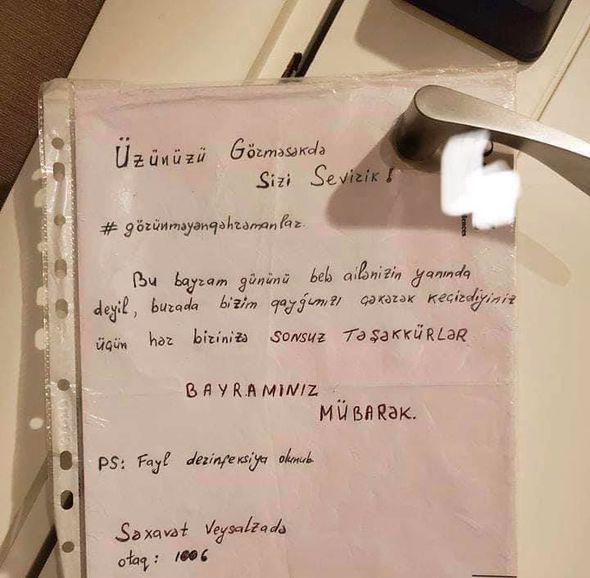 Karantindəki tələbələrimizdən təsirli addım - FOTO 