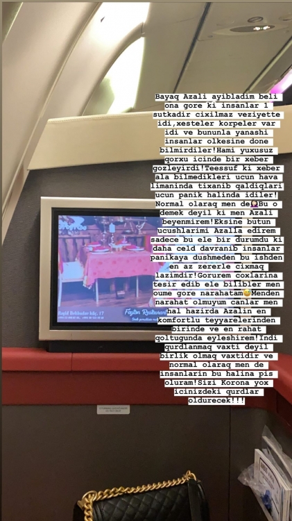 Pərvin bir gün hava limanında qaldı - FOTO