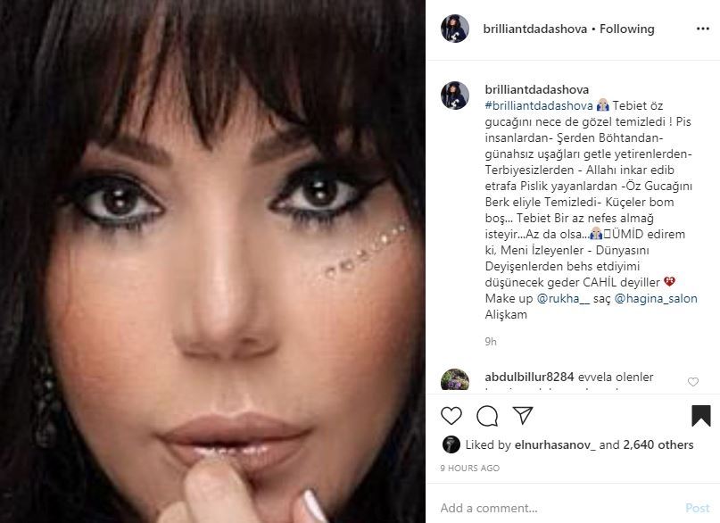 "Bağlı geyinib qudasıyla qaçır, qohumu ilə sevişir... " - Brilliantdan sərt sözlər