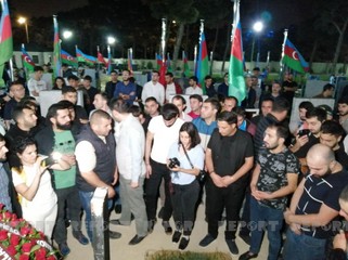 Şəhidlər İkinci Fəxri Xiyabanda dəfn edilir - FOTO